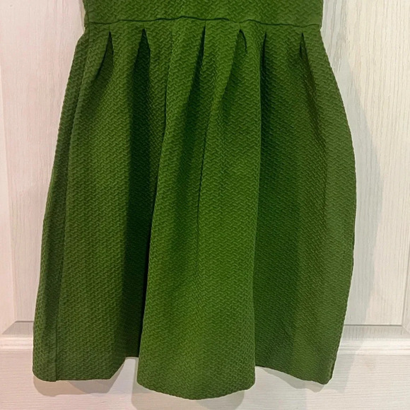FINAL PRICE Anthropologie GANNI Green Textured Knit Drop Waist - Picture 5 of 9